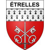 étrelles 35 ville Stickers blason autocollant adhésif