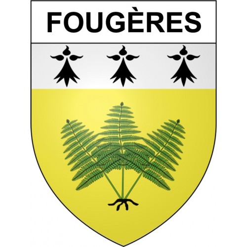 Fougères 35 ville Stickers blason autocollant adhésif