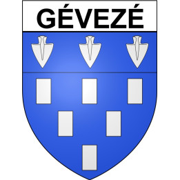 Stickers coat of arms Bazas adhesive sticker
