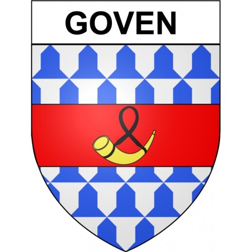 Goven 35 ville Stickers blason autocollant adhésif