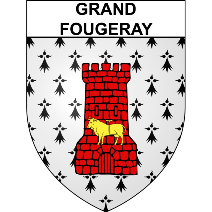 Grand-Fougeray 35 ville Stickers blason autocollant adhésif