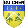 Guichen 35 ville Stickers blason autocollant adhésif