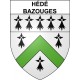 Hédé-Bazouges 35 ville Stickers blason autocollant adhésif