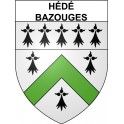 Bazas Sticker wappen, gelsenkirchen, augsburg, klebender aufkleber
