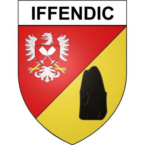 Iffendic 35 ville Stickers blason autocollant adhésif