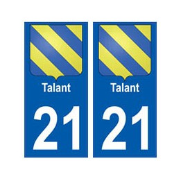 21 Talant blason autocollant plaque stickers ville