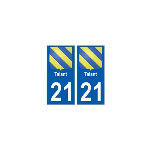21 Talant blason autocollant plaque stickers ville
