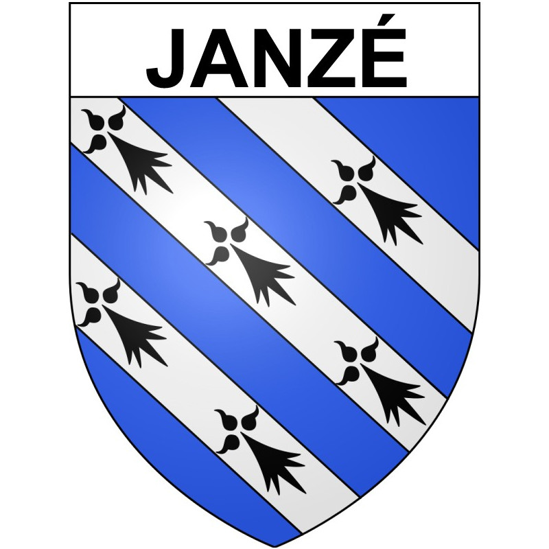 Stickers coat of arms Bazas adhesive sticker