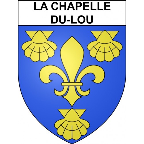 La Chapelle-du-Lou 35 ville Stickers blason autocollant adhésif