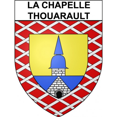 Pegatinas escudo de armas de Bazas adhesivo de la etiqueta engomada