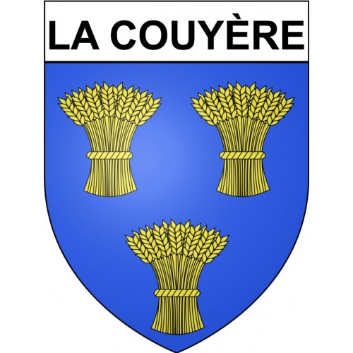 La Couyère 35 ville Stickers blason autocollant adhésif