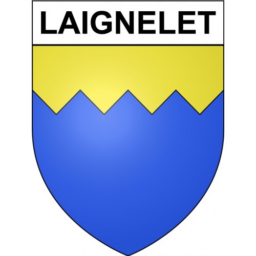 Laignelet 35 ville Stickers blason autocollant adhésif