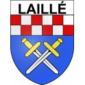 Laillé 35 ville Stickers blason autocollant adhésif
