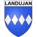 Stickers coat of arms Bazas adhesive sticker