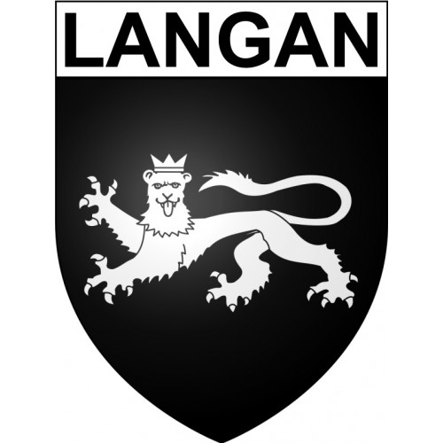 Langan 35 ville Stickers blason autocollant adhésif