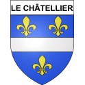 Le Châtellier 35 ville Stickers blason autocollant adhésif