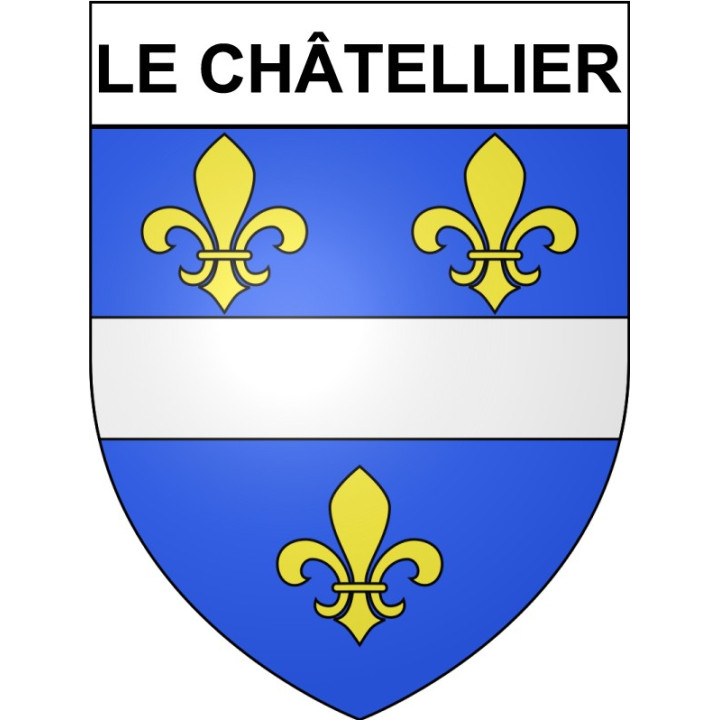 Le Châtellier 35 ville Stickers blason autocollant adhésif