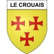 Le Crouais 35 ville Stickers blason autocollant adhésif