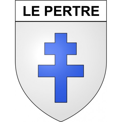 Le Pertre 35 ville Stickers blason autocollant adhésif