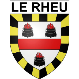 Le Rheu 35 ville Stickers blason autocollant adhésif