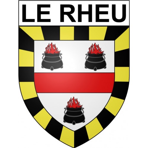Le Rheu 35 ville Stickers blason autocollant adhésif