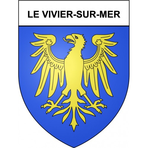 Le Vivier-sur-Mer 35 ville Stickers blason autocollant adhésif