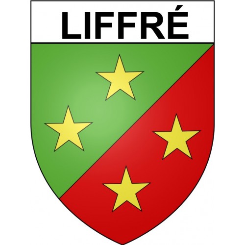 Liffré 35 ville Stickers blason autocollant adhésif