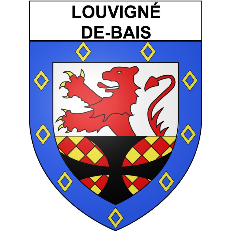 Stickers coat of arms Bazas adhesive sticker