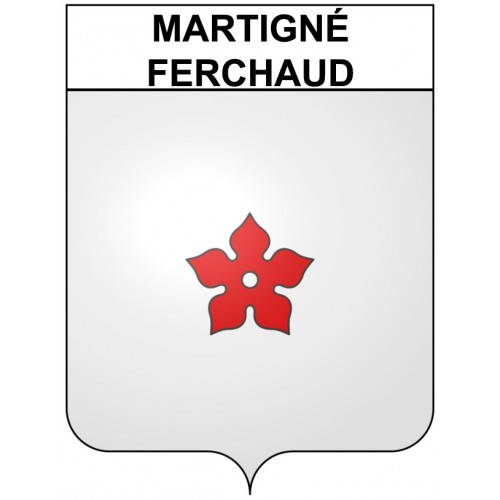 Martigné-Ferchaud 35 ville Stickers blason autocollant adhésif