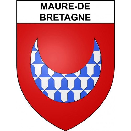 Maure-de-Bretagne 35 ville Stickers blason autocollant adhésif