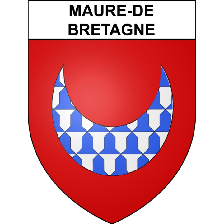 Maure-de-Bretagne 35 ville Stickers blason autocollant adhésif