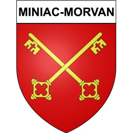 Miniac-Morvan 35 ville Stickers blason autocollant adhésif