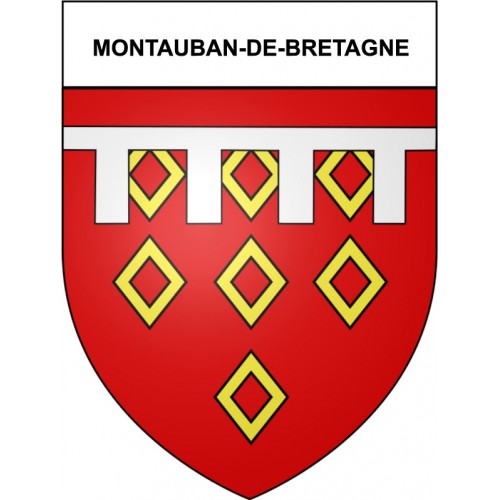 Montauban-de-Bretagne 35 ville Stickers blason autocollant adhésif