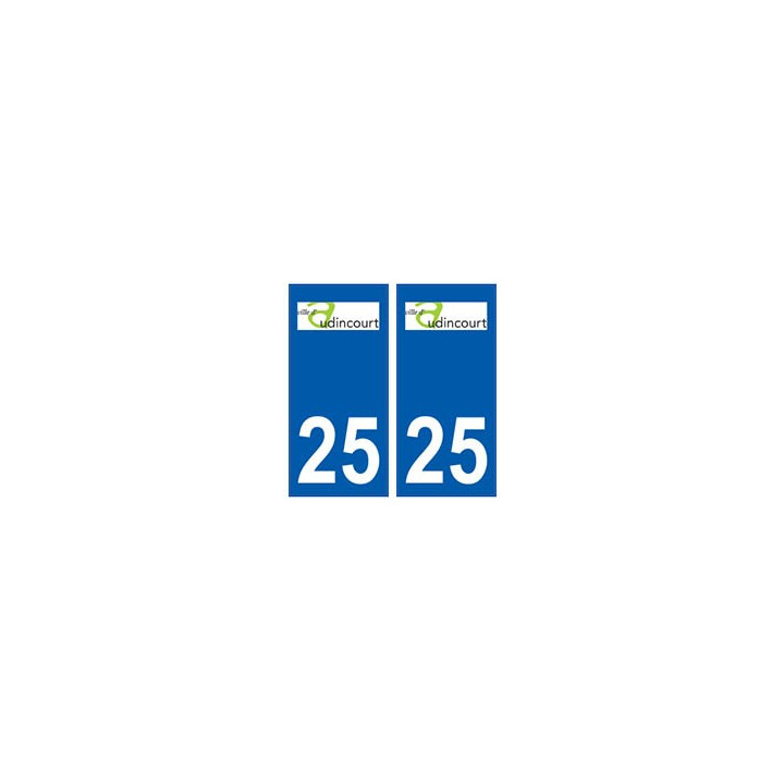 25 Audincourt logo autocollant plaque stickers ville
