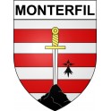 Monterfil 35 ville Stickers blason autocollant adhésif