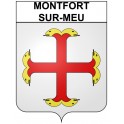 Montfort-sur-Meu 35 ville Stickers blason autocollant adhésif