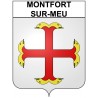 Montfort-sur-Meu 35 ville Stickers blason autocollant adhésif