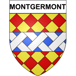 Montgermont 35 ville Stickers blason autocollant adhésif