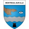 Montreuil-sur-Ille 35 ville Stickers blason autocollant adhésif