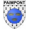 Paimpont 35 ville Stickers blason autocollant adhésif