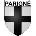 Parigné 35 ville Stickers blason autocollant adhésif