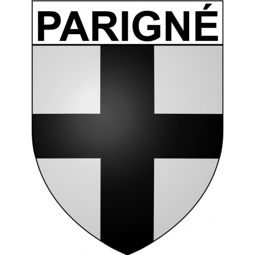 Parigné 35 ville Stickers blason autocollant adhésif