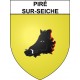 Piré-sur-Seiche 35 ville Stickers blason autocollant adhésif