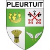 Pleurtuit 35 ville Stickers blason autocollant adhésif