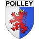 Poilley 35 ville Stickers blason autocollant adhésif