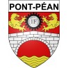 Pont-Péan 35 ville Stickers blason autocollant adhésif
