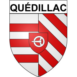 Quédillac 35 ville Stickers blason autocollant adhésif