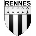 Rennes Sticker wappen, gelsenkirchen, augsburg, klebender aufkleber