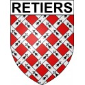 Retiers 35 ville Stickers blason autocollant adhésif