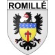 Romillé 35 ville Stickers blason autocollant adhésif